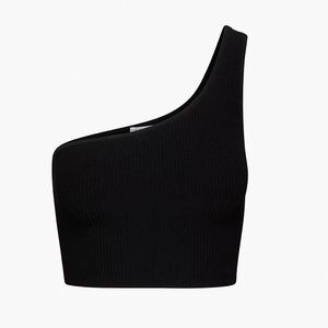 SOLD! Aritzia Babaton Sculpt Knit One Shoulder Cropped Tank